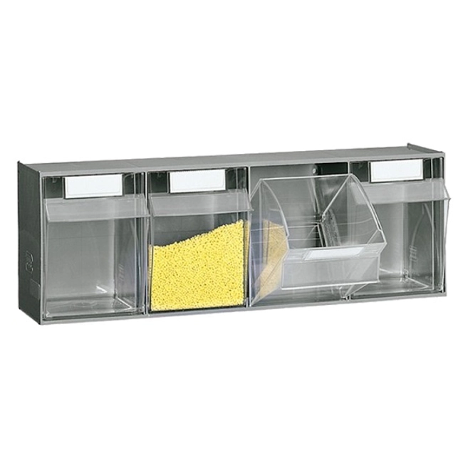 Vendita online Cassettiera a 4 cassetti 600x174x206H mm. grigio